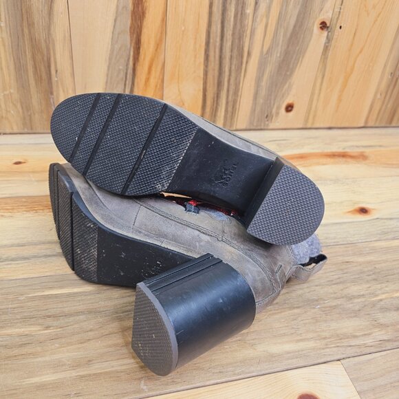 Sorel Blake Waterproof Lace-Up Boots Booties Wool Suede - Picture 5 of 7